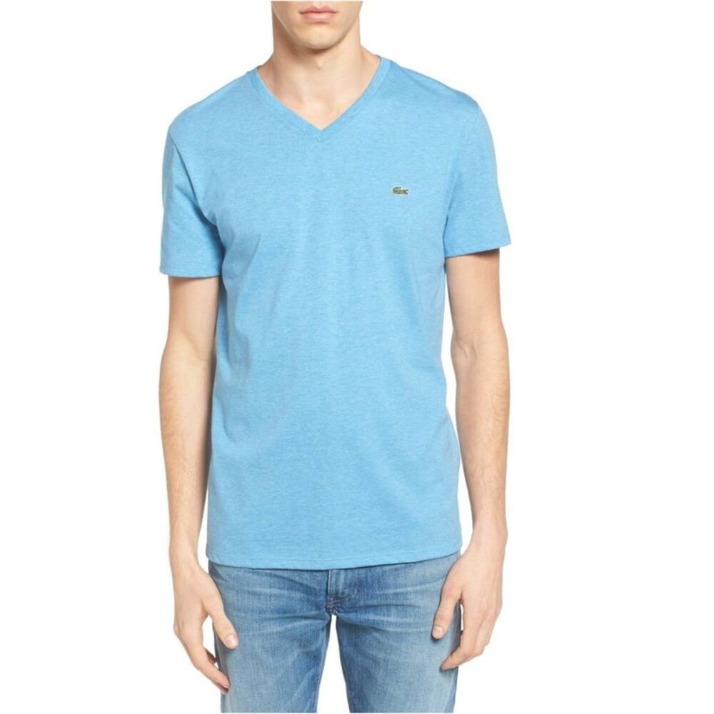 Lacoste Mens Pima Loire Basic T-Shirt, Blue, 3XL, DM